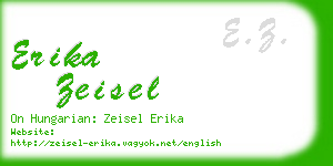 erika zeisel business card